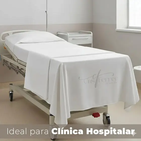 Lençol Avulso Sem Elástico para Maca Hospitalar e Clínica de Estética 2,30x1,40m Premium