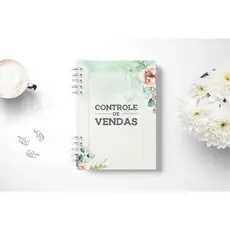 Caderno Controle de Vendas Personalizado (100 Páginas)