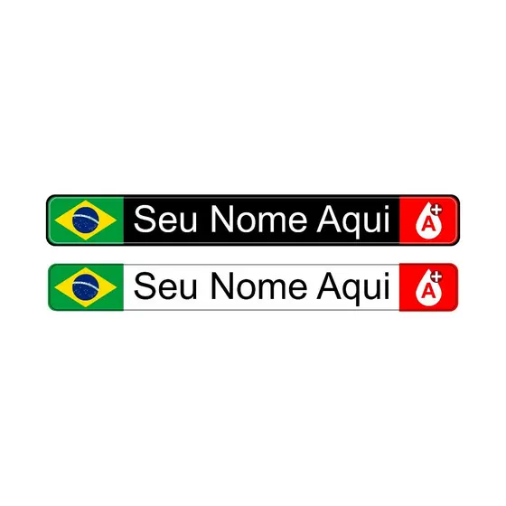 Adesivos Personalizado Nome+tipo Sanguineo Bike Capacete 07