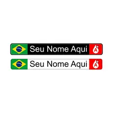 Adesivos Personalizado Nome+tipo Sanguineo Bike Capacete 07
