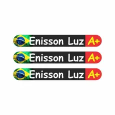Adesivos Personalizado Nome+tipo Sanguineo Bike Capacete