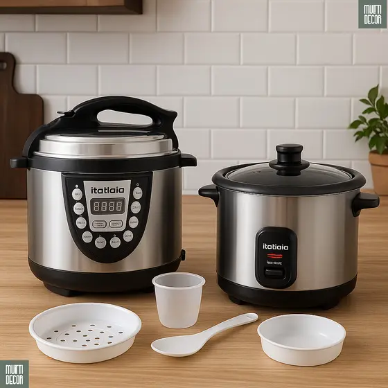 Panela de Arroz 1,5 L Mais + Pressão Elétrica 5L Digital Itatiaia – 127V / 220V Praticidade E Economia