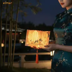 ELMER Luz De Página Dobrável , Papel De Sombreamento LED Lanternas De Livro Com Brilho Quente , Lâmpada Brilhante De Des