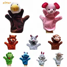 ELMER Fantoches De Mão Adoráveis , 24 Tipos De Brinquedo De Pelúcia Para Animais , Dedo