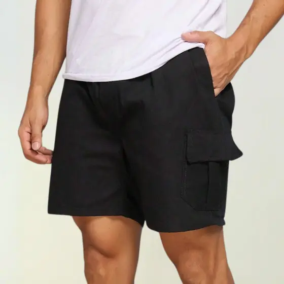 Bermuda Cargo Shorts Masculino Sarja Curta Mauricinho 34 Ao 44 Tecido Premium