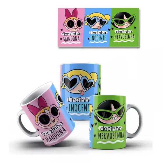 Caneca As Meninas Super Poderosas Varios Modelos Mega Oferta