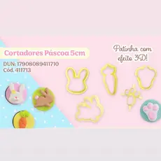 kit 5 cortadores de Páscoa bluestar lançamento páscoa 2025//