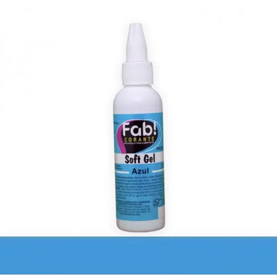 CORANTE SOFT GEL FAB 25G AZUL CONCENTRADO PARA DECORAÇÃO