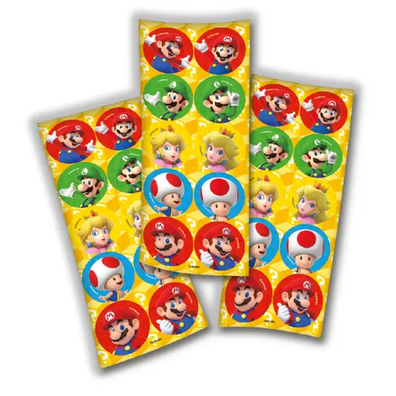30~150 ADESIVO SUPER MARIO BROS REDONDO FESTCOLOR
