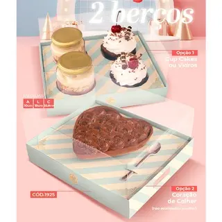 10 CAIXA P/ CORAÇÃO 4 CUPCAKE  C/2 BERÇO MULTIUSO LINHA AFETO 1925 ( DIA DOS NAMORADOS JANGO 2026 ) OUTLET