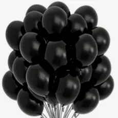 50~250 Balão Número 5 Bexiga P/ Festa Aniversário PRETO