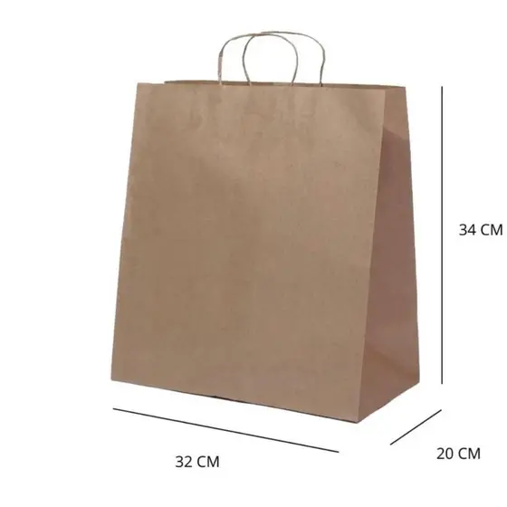 10~50 SACOLA KRAFT  32 X 20 X 34  (LC)  - REF:5430