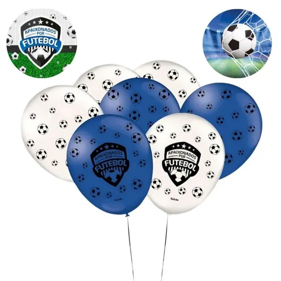 25~125 BALÃO FUTEBOL FESTA N°9 FESTCOLOR
