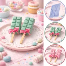 1~5 Forma Tablete No Palito Silicone Porto Especial 3 Partes (CHOCO)