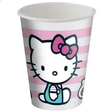 8~40 COPO PAPEL FESTA HELLO KITTY ROSA 200ML FESTCOLOR