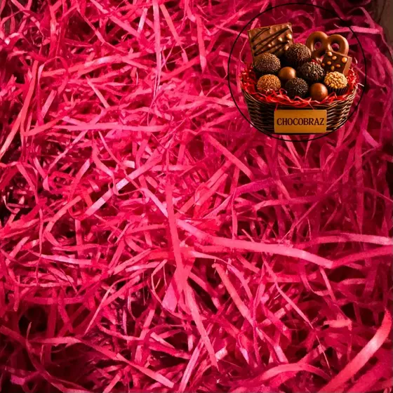 100~500g PALHA DE MADEIRA DECORATIVA NATAL VERMELHA
