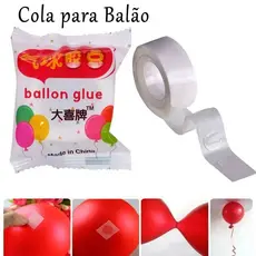 Fita Com 100 Pontos Gota Cola Adesivo Para Bexiga Balão Festa Decoração