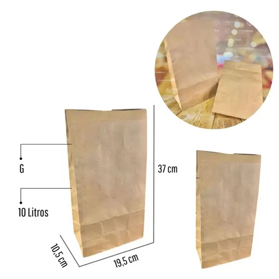 100~400 SACO DELIVERY KRAFT SOS LISO 10KG - A37 X L10,5 X C19,5 CM (G)