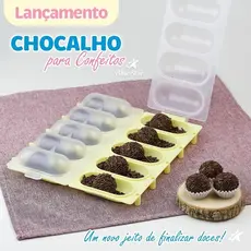1~5 CHOCALHO AMARELO PARA DOCES BLUESTAR 5 CAVIDADES