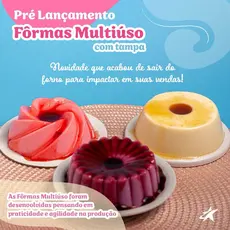 10~50 FORMA MUTIULSO BLUESTAR MINI PUDIM GELATINA DOCES 150 ml  FORNEAVEL LANÇAMENTO BLUESTAR