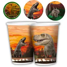 8~40 COPO PAPEL FESTA DINOSSAURO 180ML REGINA