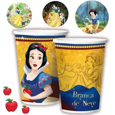8~40 COPO PAPEL FESTA BRANCA DE NEVE 180ML REGINA