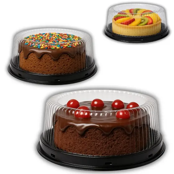 50 EMBALAGENS P/ BOLO E TORTA 50M PRETA 1,5KG CHOCOBRAZ