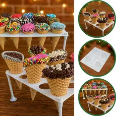 Suporte para Cones Trufados 15 CAVIDADES P1503 (PORTO) (CHOCO)