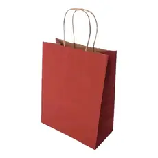 10~50 SACOLA  DE PAPEL MARSALA 21,5X17,5X8,5 (LC) REF5022