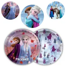 8~40 PRATO BOLO FESTA  FROZEN DISNEY  DE PAPEL 18 CM REGINA