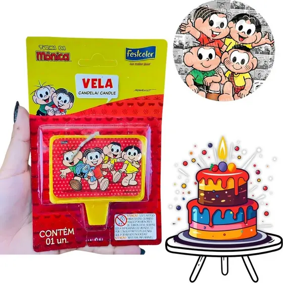 VELA TURMA DA MONICA  FESTCOLOR