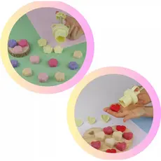 Kit 02 un Ejetor Max p/ Doces e Brigadeiros Flores/Corações OFF//