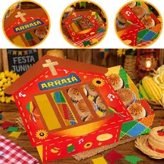 10 CAIXA 9 DOCES GAVETA COM VISOR NOSSO ARRAIA 6021 IDEIA ( FESTA JUNINA 2026 )