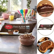 CREME DE AVELA COM CACAU 1,01KG VABENE (CHOCO)