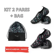 Kit de 2 Sapatilhas De Neoprene Náuticas Aquáticas Hibrida Caminhada Praia Cachoeira Trilha Pesca