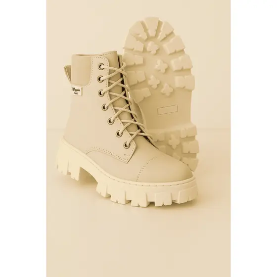 Botas Forradas Sola Tratorada Sintetico Cano Medio Lançamente Outono Inverno Luxo Casual Despojada