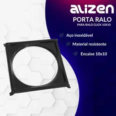 Porta Ralo Click 10x10 Suporte Preto Inox Exclusivo
