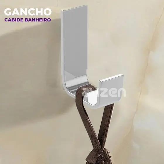 Gancho Cabide Banheiro Cromado Lavabo pendurar toalhas ou roupas
