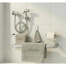 Kit De Banheiro Cromado 4 peças com Ducha Higiênica para Banheiro
