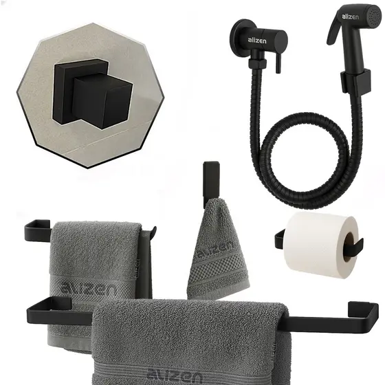 Kit Banheiro Lavabo Kit Acessórios Banheiro Ducha Higiênica Acabamento Registro Chuveiro Base Deca