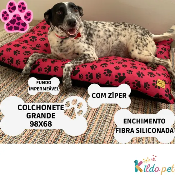 Colchonete Almofada Grande 98cmx68cm Cama para cachorro grande