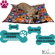 Colchonete Para Cachorro ou Gato Cama Pet Almofada 100% Impermeável Caminha Pet