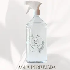 Água lençois Perfumada 1 litro com borrifador lençóis Ambiente Liz Aromas roupas