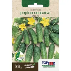 Sementes Pepino Smr para Conserva 2 Gramas Vigoroso Salada Cozinha Horta