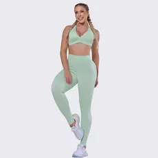 Conjunto Fitness Basico Verde Agua Academia Casual Treino Bojo Forro Duplo AQN SPORT