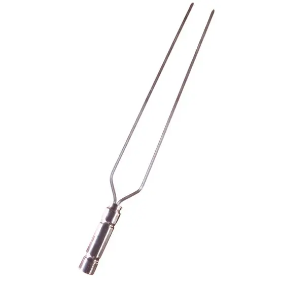 Espeto duplo de Alumínio 40 cm (churrasqueira) Churrasco