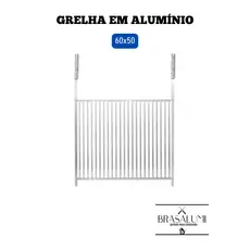 grelha reforçada 60x50 em alumínio