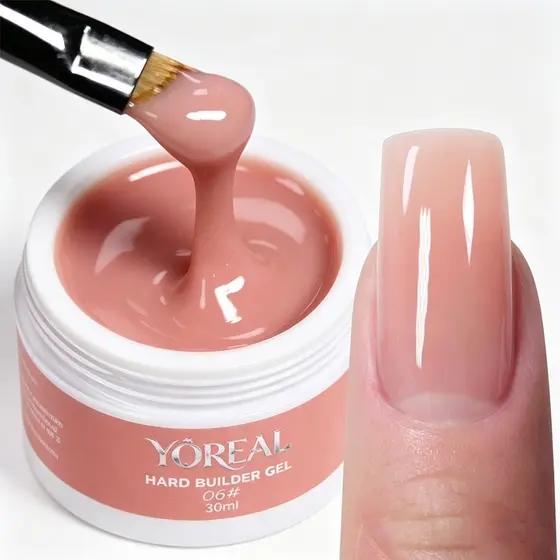 Gel de Modelagem para Unhas 15ml/30ml – Extensão Direta & Reforço 7 Cores