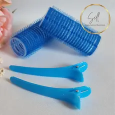 2 Bobes Para Cabelo Auto Aderente Modelador Cachos Penteado Pequenos + 2 Grampos - Envio Imediato