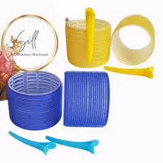 Kit Bobs Para Cabelo Auto Aderente Extra Grande OU Super Extra Grande + Grampo